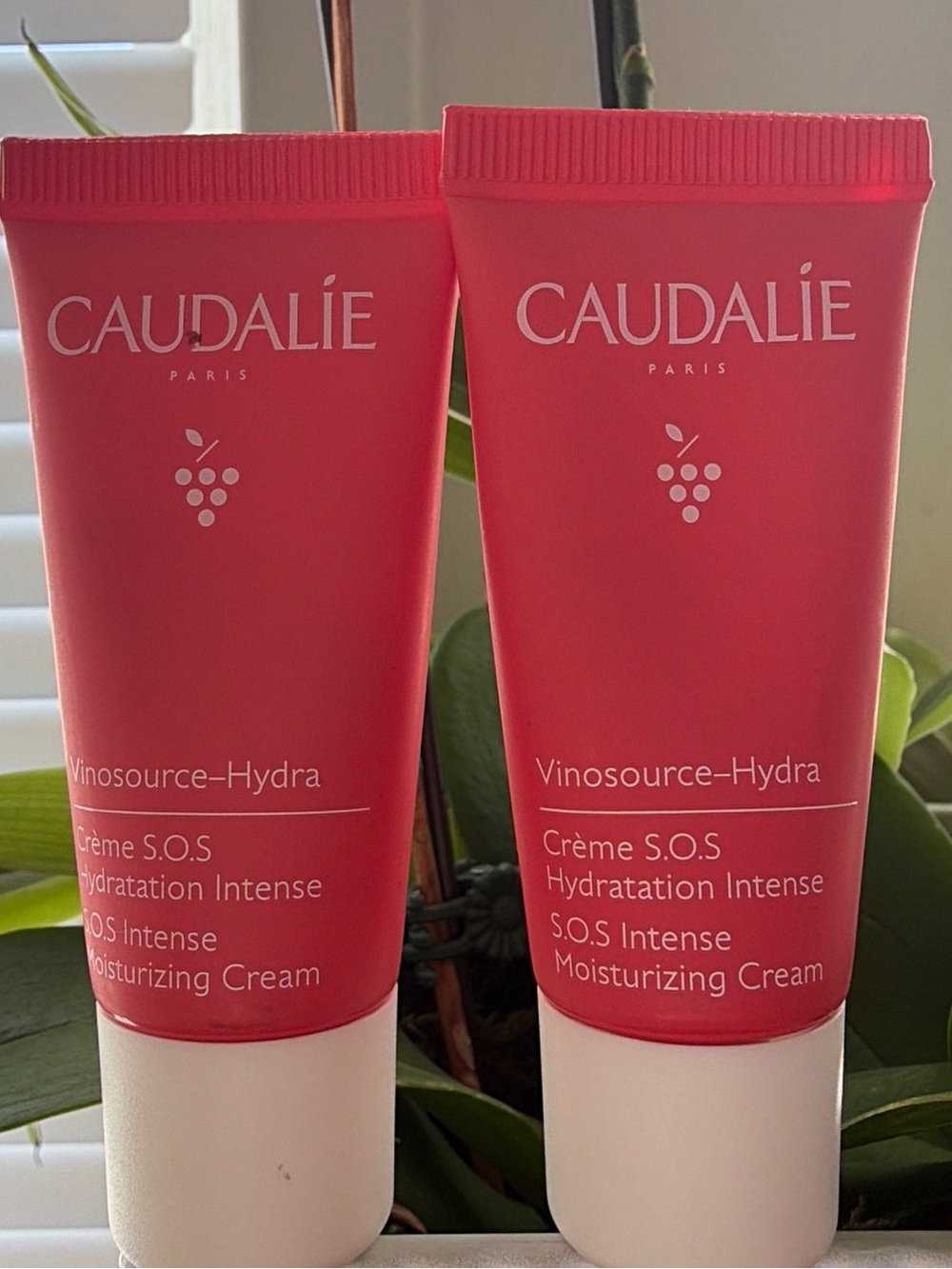 Caudalie Vinosource-Hydra S.O.S Intense Moisturizing Cream - Coral Pink Tubes